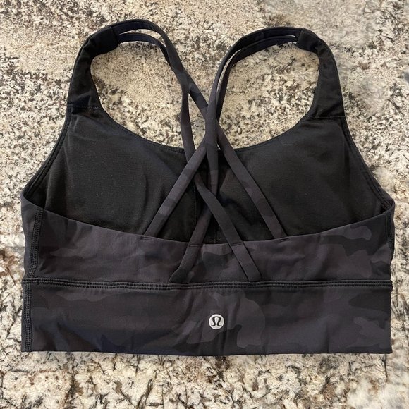 Lululemon Sports Bra Size 6 Black Camo (Long Line) - Picture 2 of 2